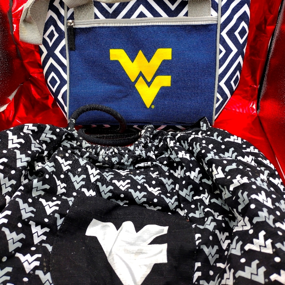 WV cooler bag and WV tote bag. good shape